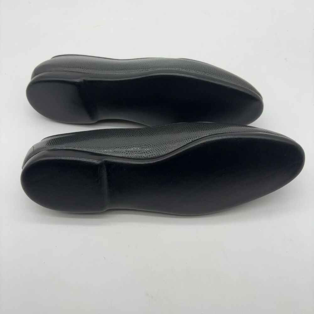 Belgian Shoes Midinette Grey Lizard Calf Loafers - Picture 6 of 6